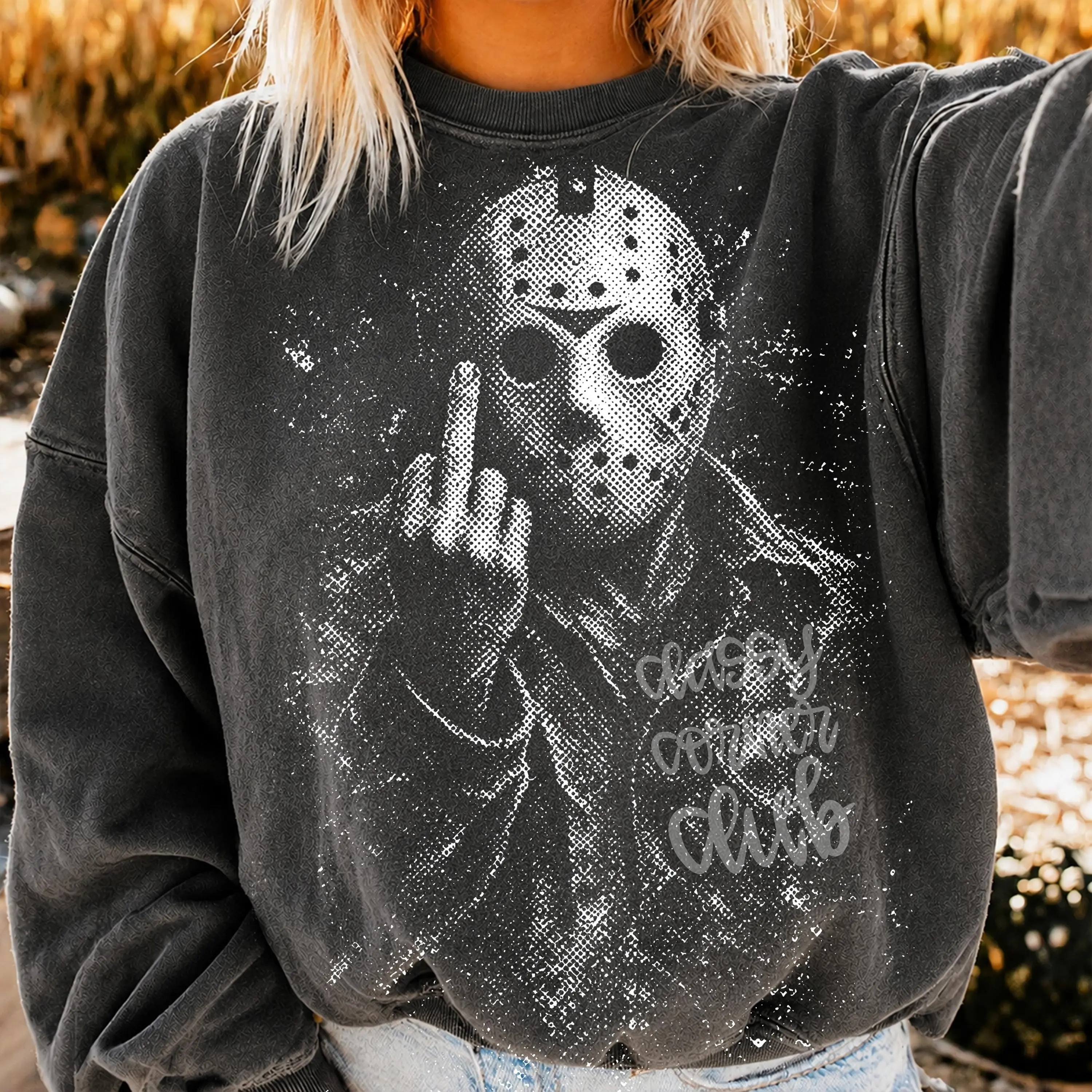 Vintage Halloween Graphic T-Shirt, Retro Horror Bundle Design Spooky Season Tee for Men and Women - photo 2