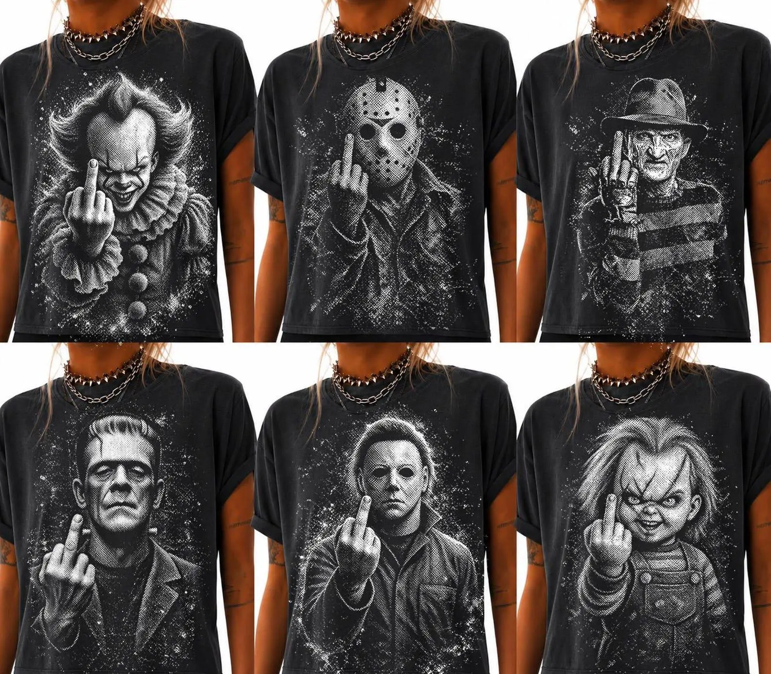 Vintage Halloween Shirt, Retro Horror Graphic Tee, Spooky Unisex Fall Gift for Fans