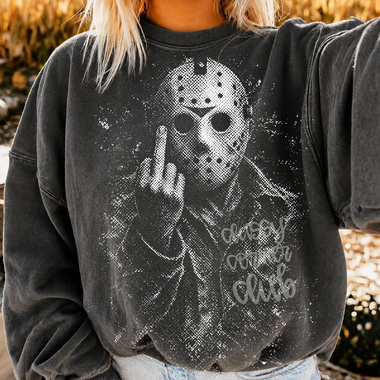 Vintage Halloween Shirt, Retro Horror Graphic Tee, Spooky Unisex Fall Gift for Fans - photo 2