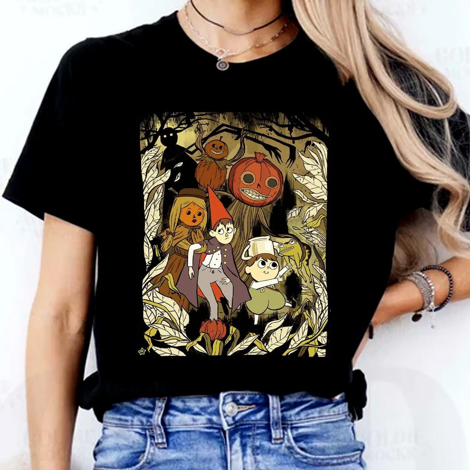 Vintage Over Garden Wall Shirt, Funny Pumpkin Fall Cartoon Movie Lover Gift Tee - photo 2