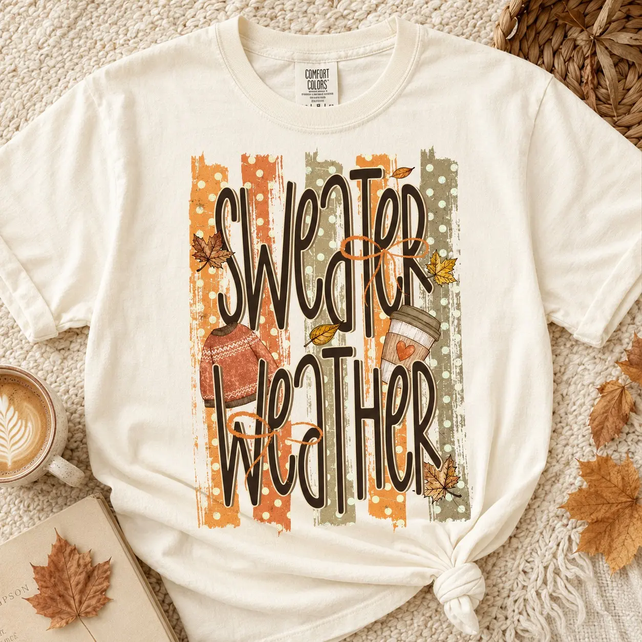 Watercolor Fall Pumpkin Shirt, Painted Outside the Lines Messy Thanksgiving Teacher Graphic Tee - photo 2