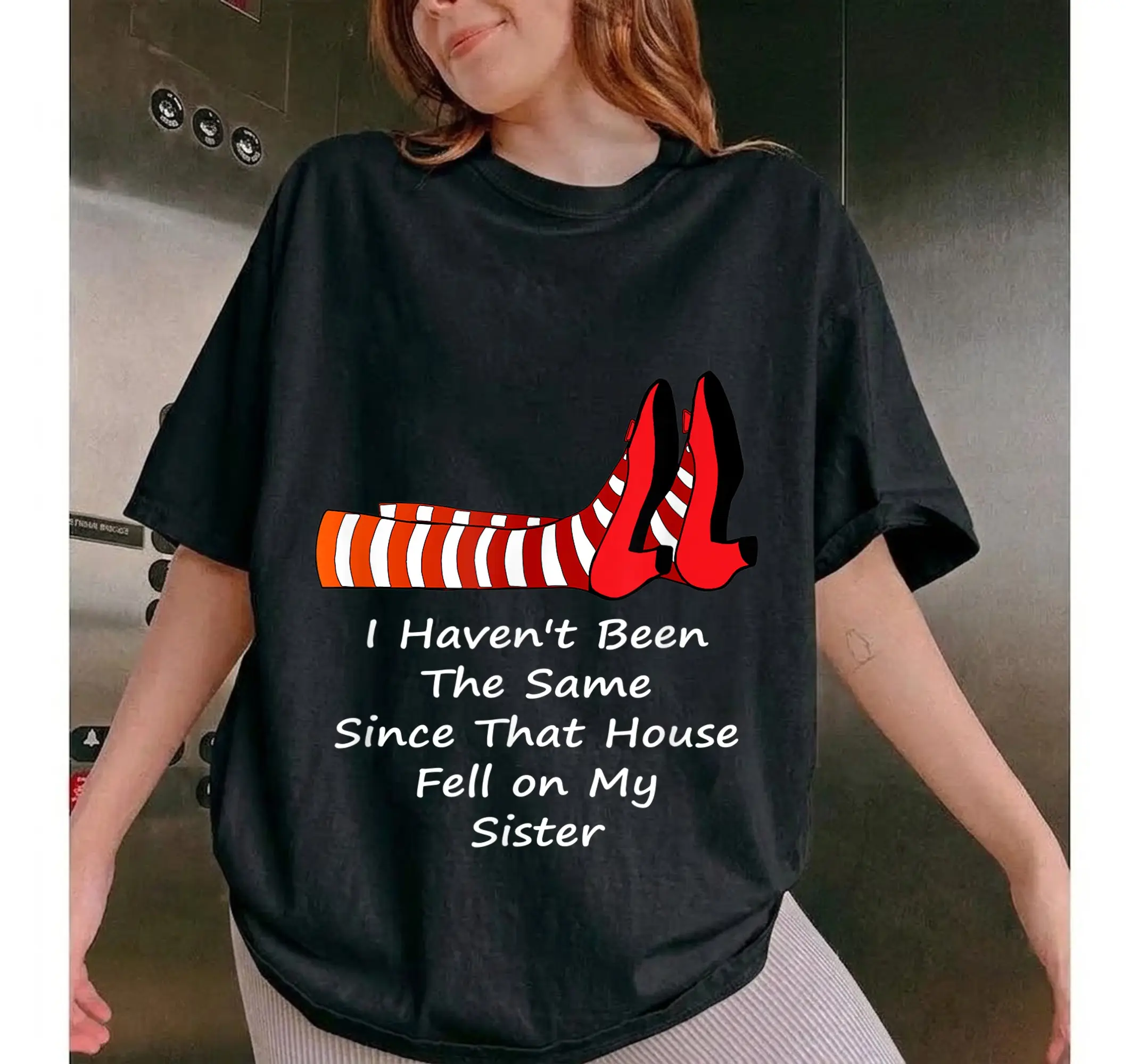 Wicked Witch Graphic Tee, Classic Oz Fantasy Movie Retro Cinema T-Shirt