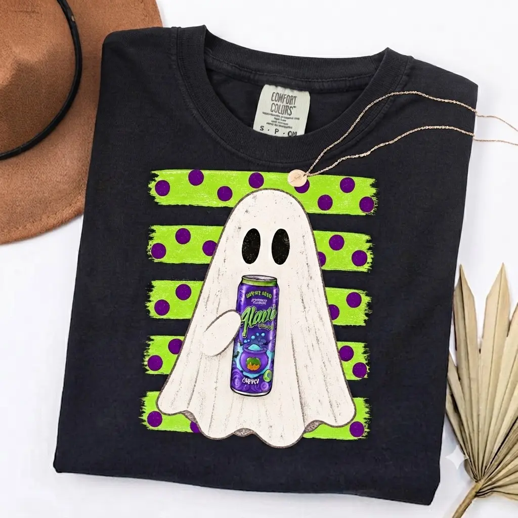 Comfort Colors Witch's Brew Halloween Soda Can Shirt, Trending Ghost Fall Graphic Tee