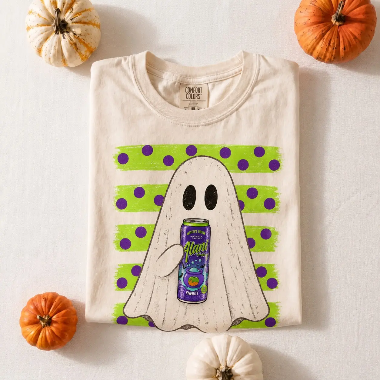 Comfort Colors Witch's Brew Halloween Soda Can Shirt, Trending Ghost Fall Graphic Tee - photo 3