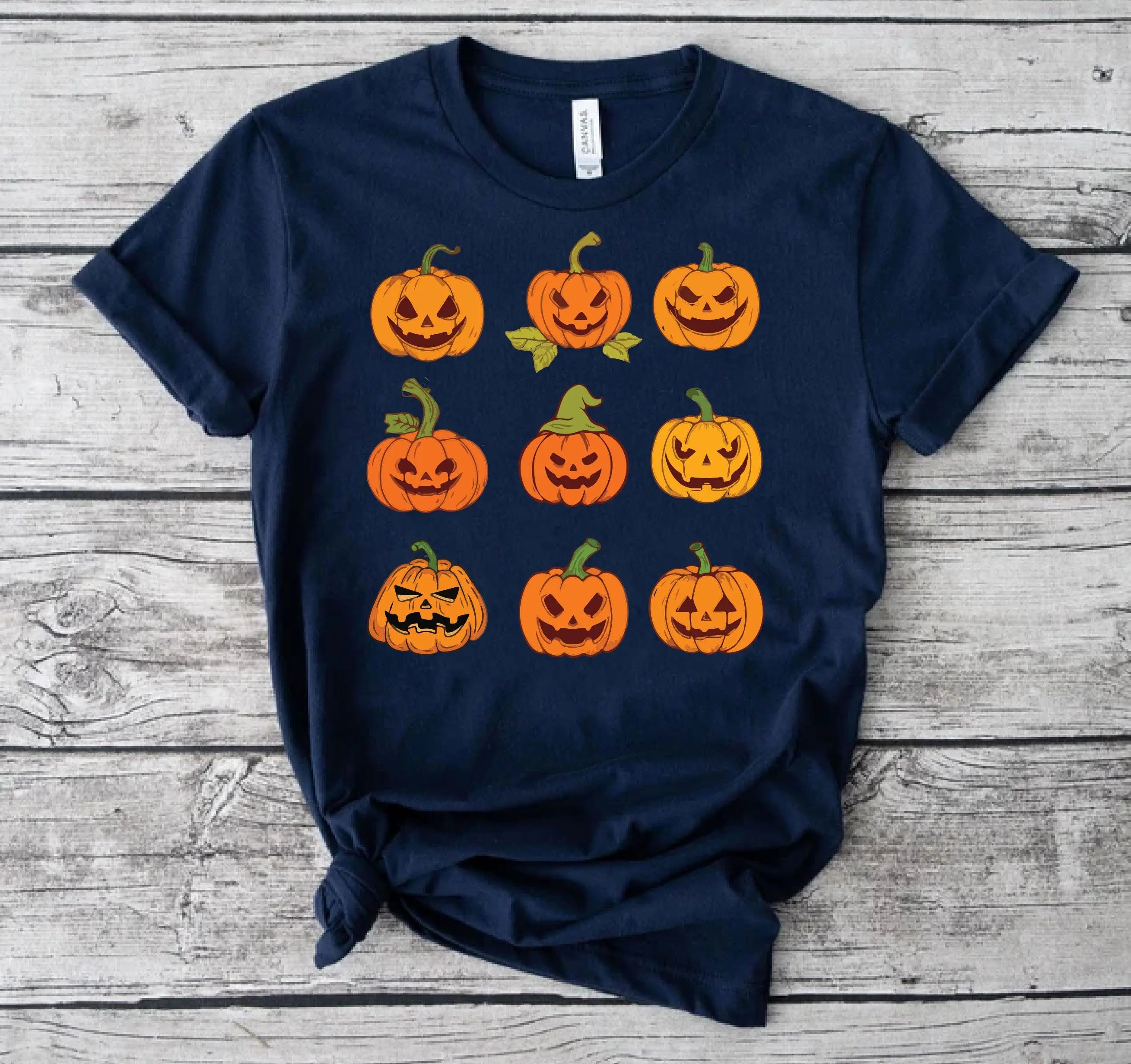 Witch Scary Halloween Shirt for Women, Funny Ladies Costume Tee, Pumpkin Graphic Top, Gift for Friends - photo 3