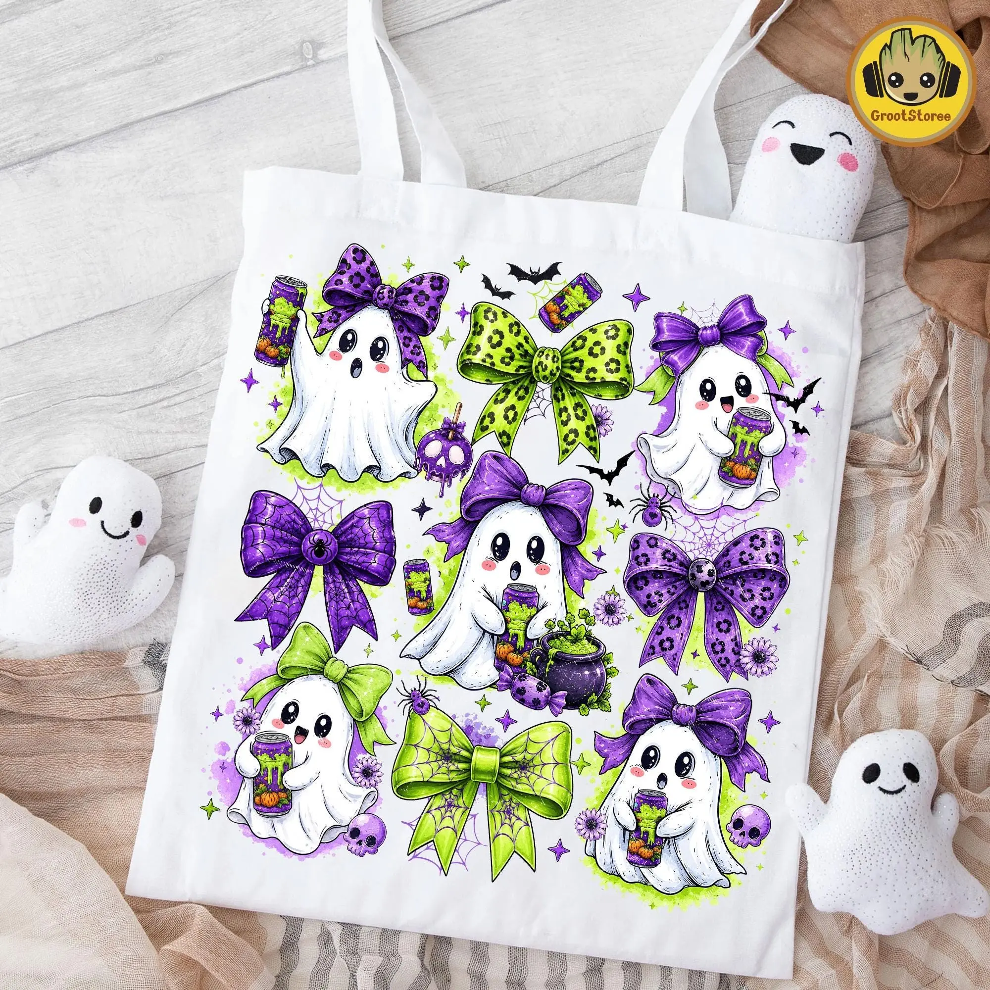 Comfort Colors Witch's Brew Ghost T-Shirt, Kawaii Coquette Halloween Tee, Cute Soda Can Drink Fall Shirt - photo 5