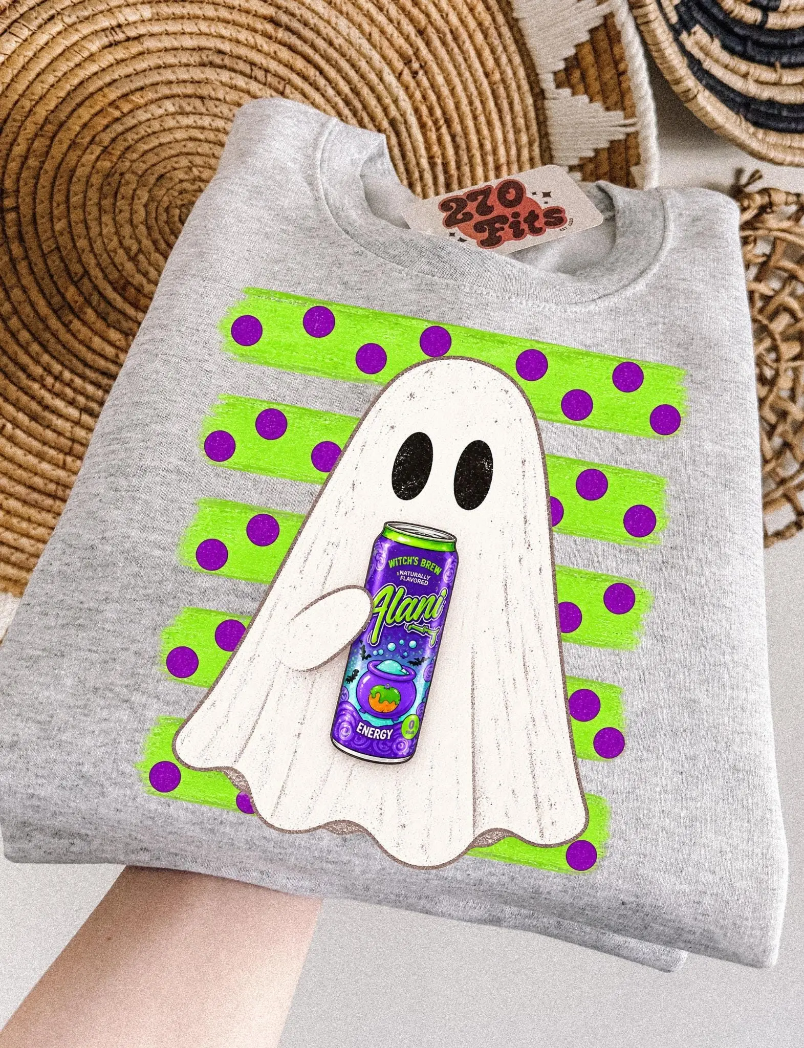 Witch's Brew Ghost Halloween Shirt, Cute Fall Season Graphic Top for Women - photo 2