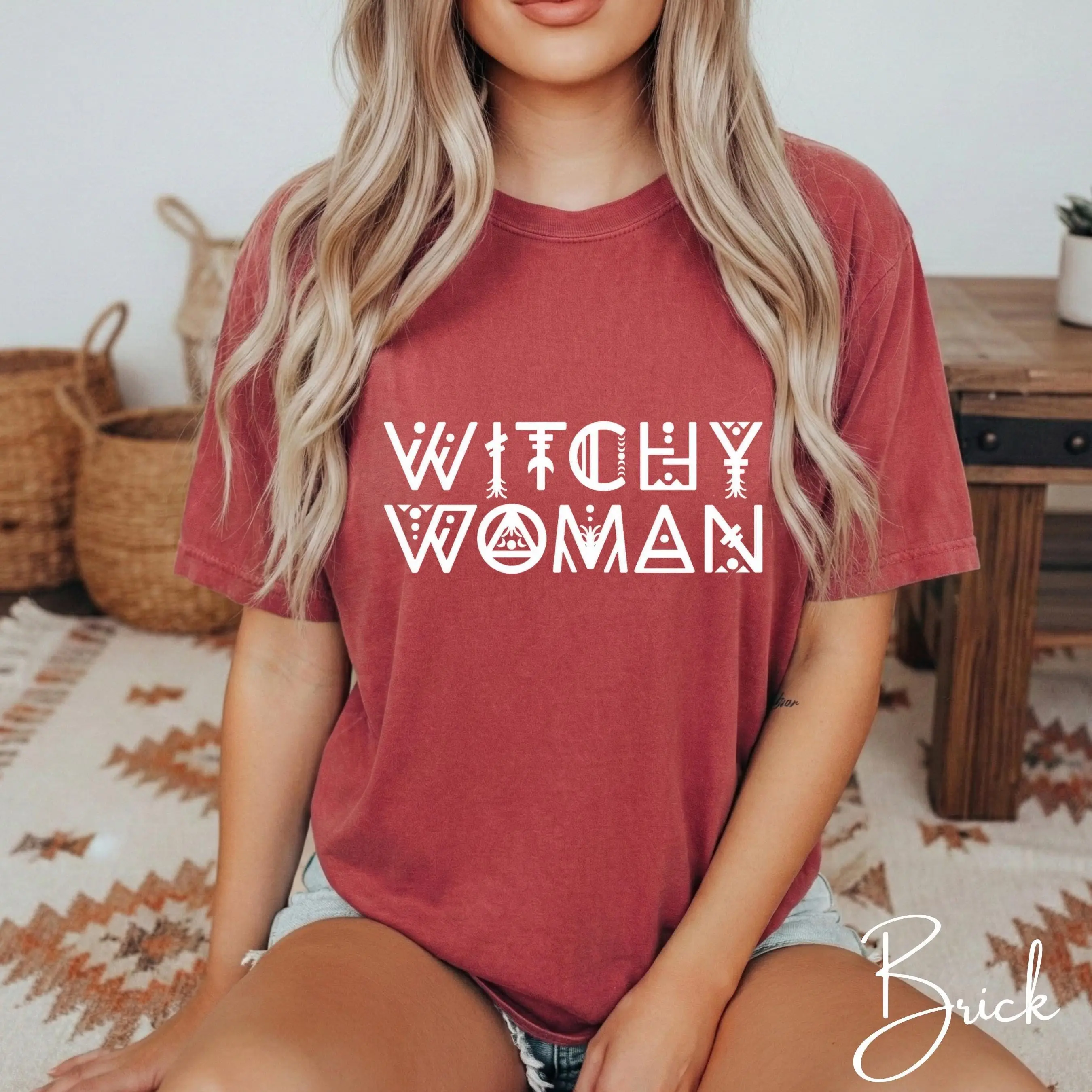 Comfort Colors 1717 Witchy Woman Sweatshirt, Boho Witch Halloween Gothic Occult Mystical Wiccan Top - photo 4