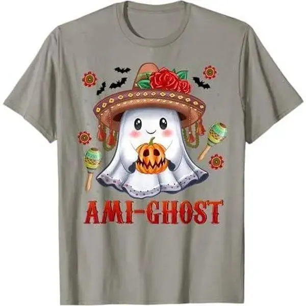Womens Halloween T-Shirt, Cute Pumpkin Graphic Tee, Fall Trick or Treat Costume Crew Neck Casual Top