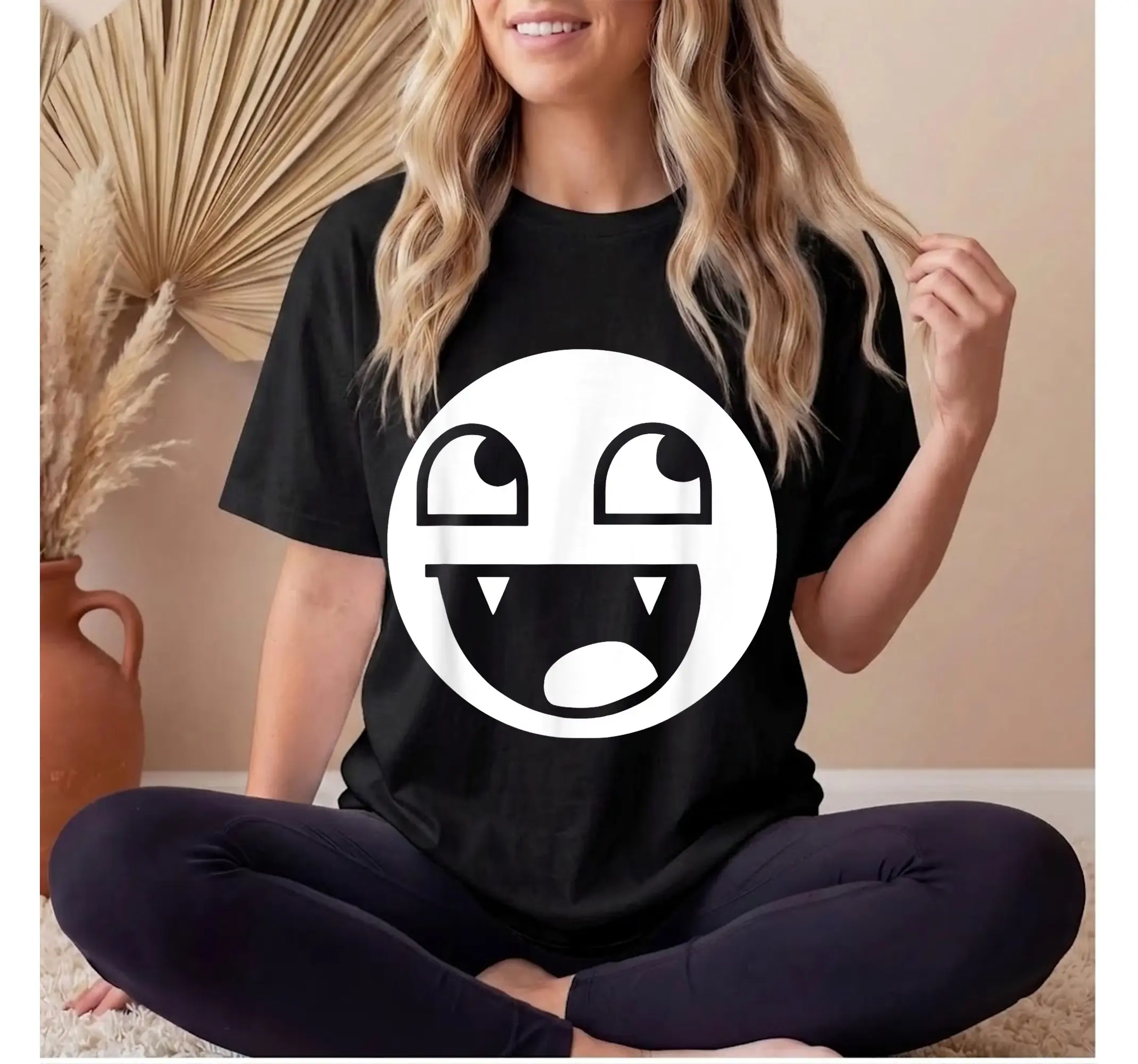 Y2K Alt Emo Graphic Tee, Vampire Gothic Streetwear Retro Skater Shirt Top