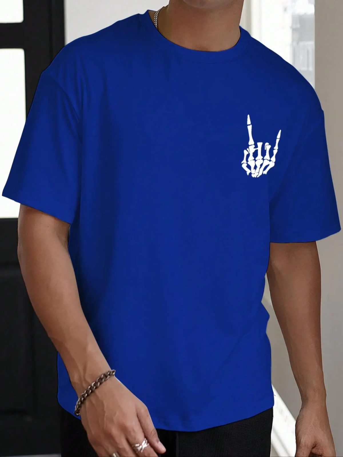 Sleep Deprived Barely Alive Skeleton Graphic Tee, Funny Halloween Shirt Gift for Him - photo 5