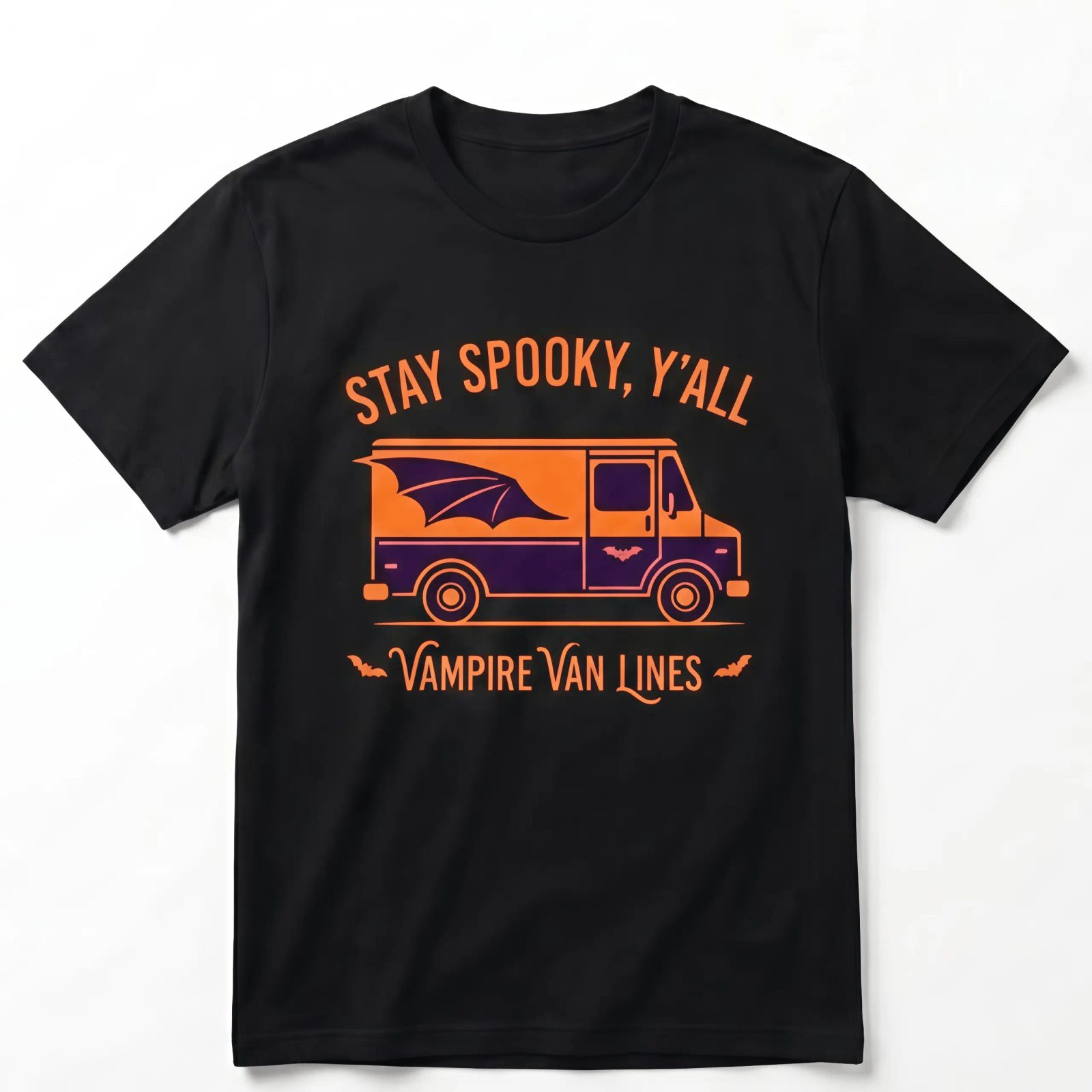 Comfort Colors Stay Spooky Y'all Shirt, Vampire Van Halloween Tee, Funny Spooky Season Gift