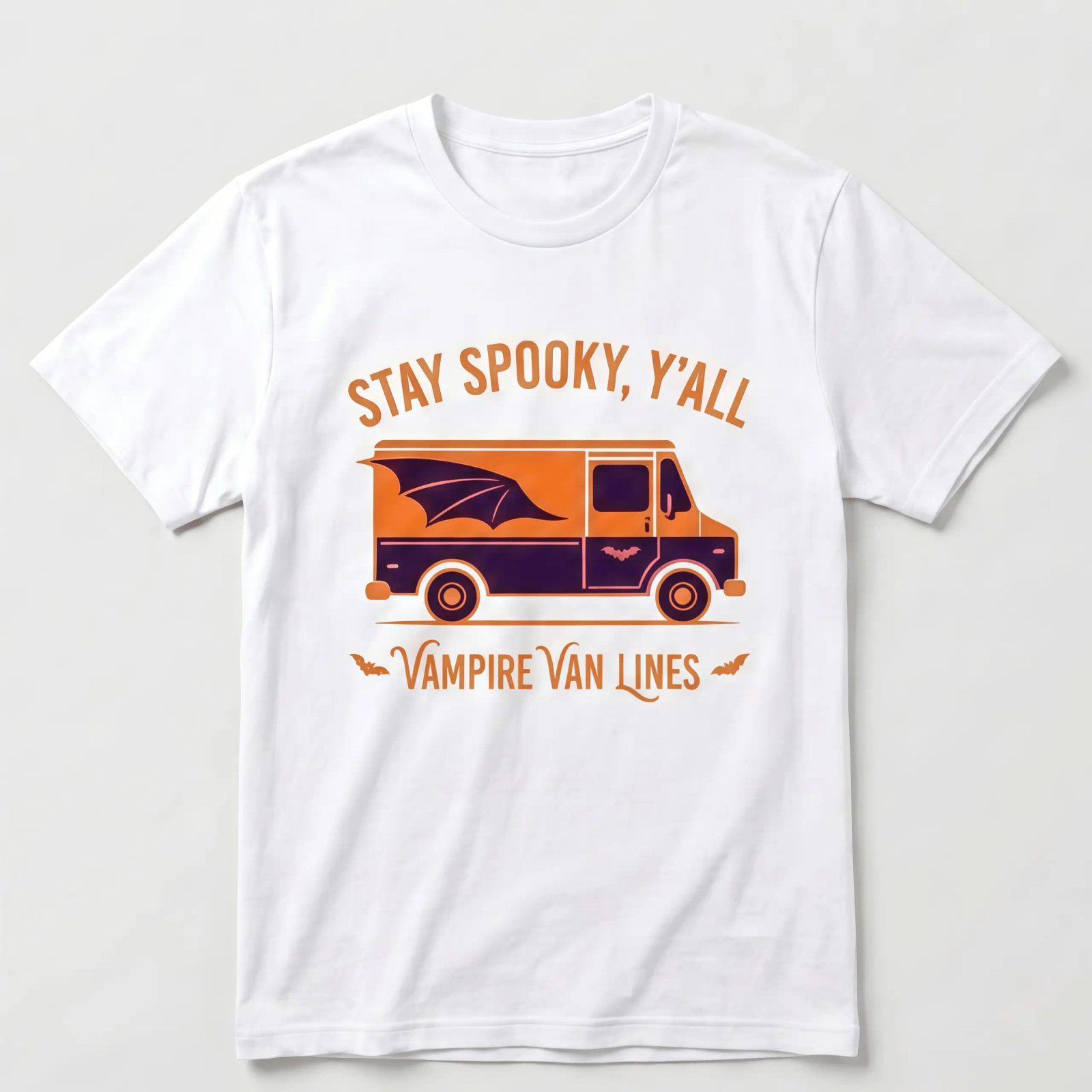 Comfort Colors Stay Spooky Y'all Shirt, Vampire Van Halloween Tee, Funny Spooky Season Gift — photo 2