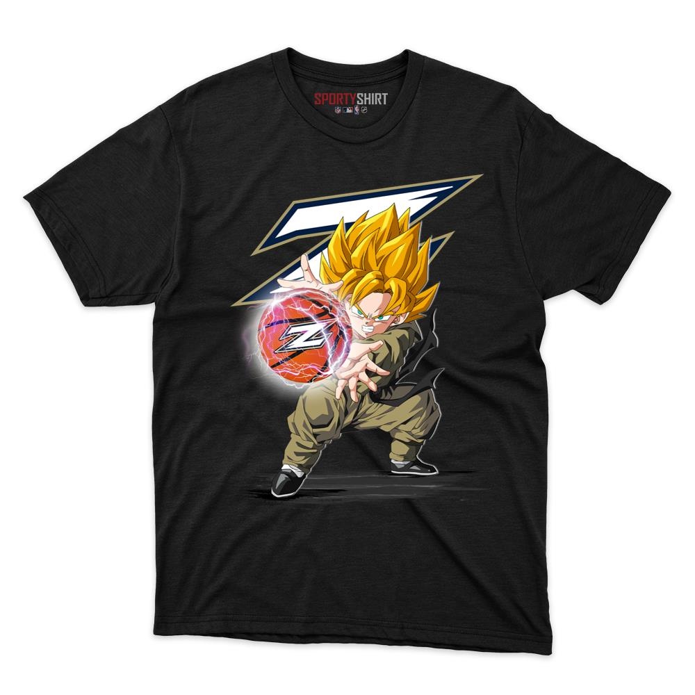 Akron Zips Goku Dragon Ball Z Unisex Cotton Graphic Tee, Anime Crossover College Fan Game Day Shirt