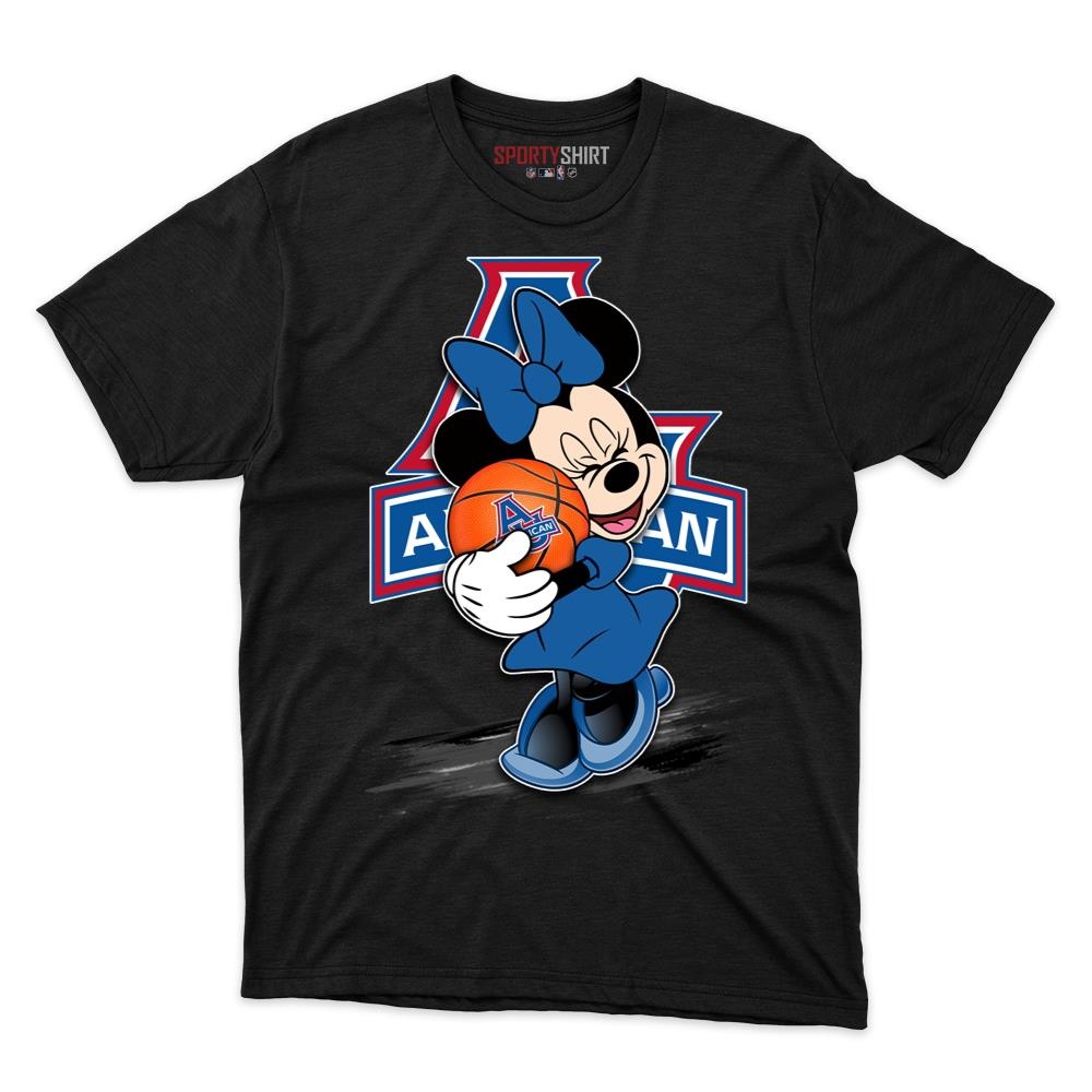 American Eagles Minnie Mouse Unisex Cotton Graphic Tee, Cute Disney Cartoon College Fan Game Day Gift Shirt