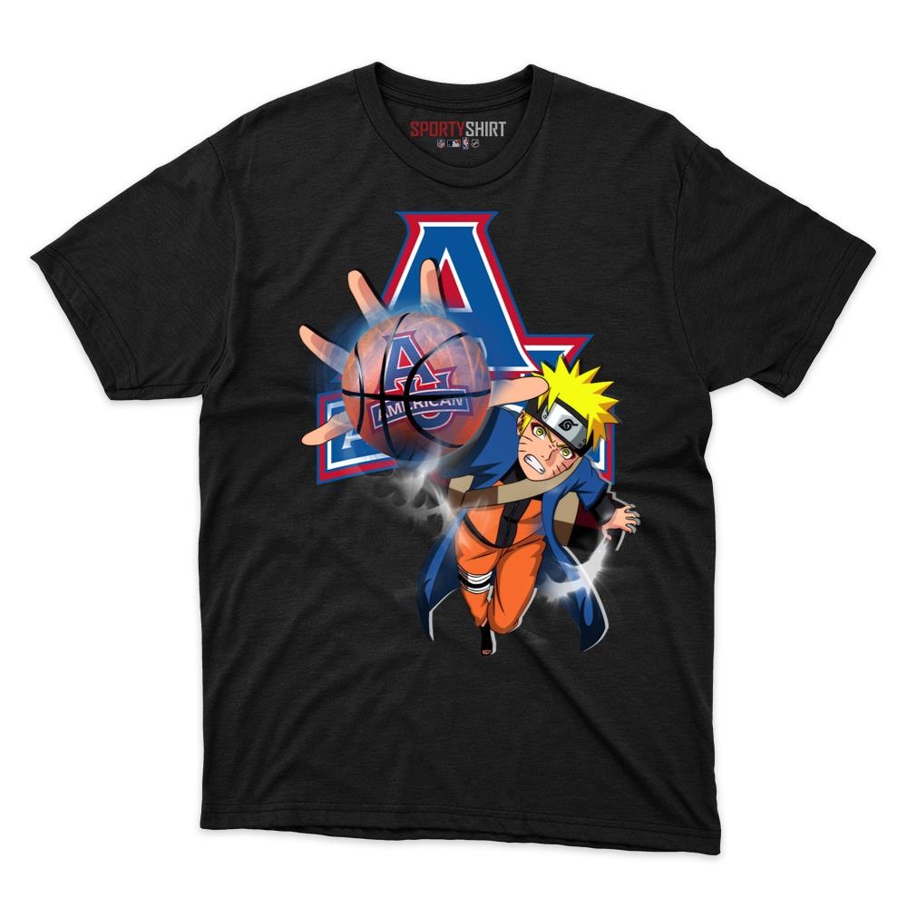 American Eagles Naruto Unisex Cotton Graphic Tee, Anime Ninja Crossover College Fan Game Day Shirt