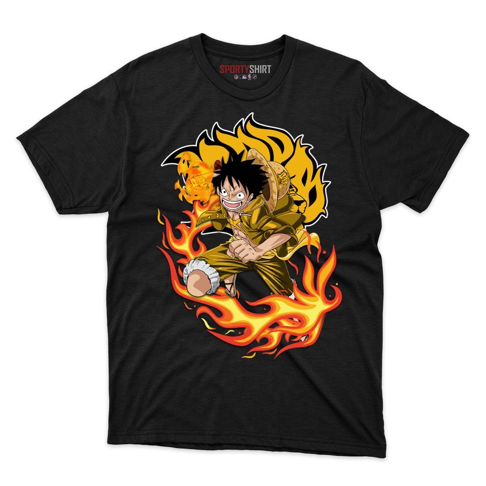 Arkansas Pine Bluff Golden Lions Luffy One Piece Unisex Cotton Graphic Tee, Straw Hat Anime Fan Game Day Shirt