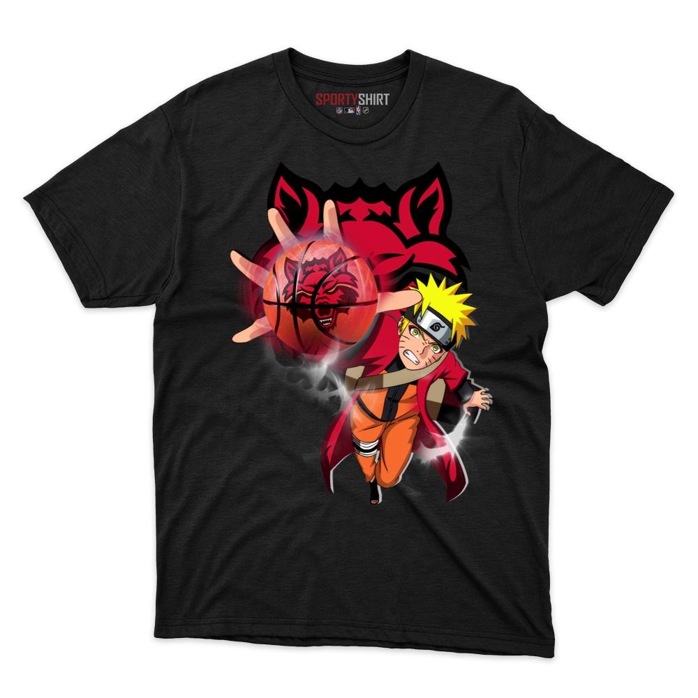 Arkansas State Red Wolves Naruto Unisex Cotton Graphic Tee, Anime Ninja College Fan Game Day Shirt