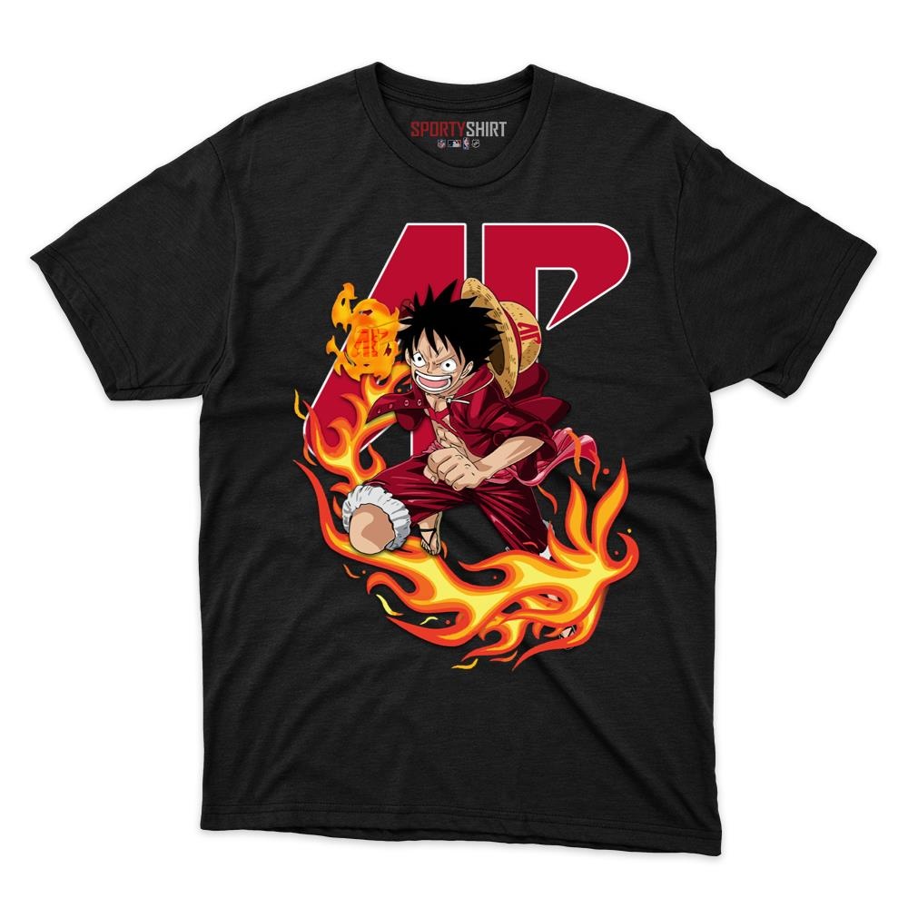 Austin Peay Governors Luffy One Piece Unisex Cotton Graphic Tee, Straw Hat Pirate Anime Shirt for Fans