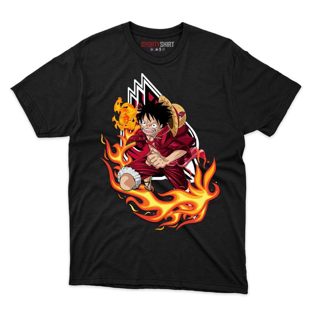 Ball State Cardinals Luffy One Piece Unisex Cotton Graphic Tee, Straw Hat Pirate Anime Shirt, Game Day