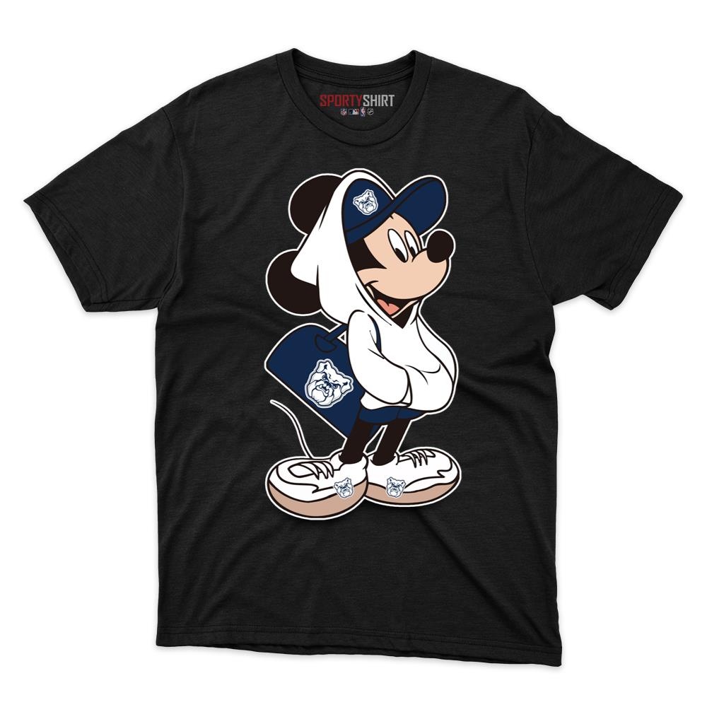Butler Bulldogs Mickey Mouse Unisex Cotton Graphic Tee, Disney Cartoon Crossover Fan Game Day Shirt