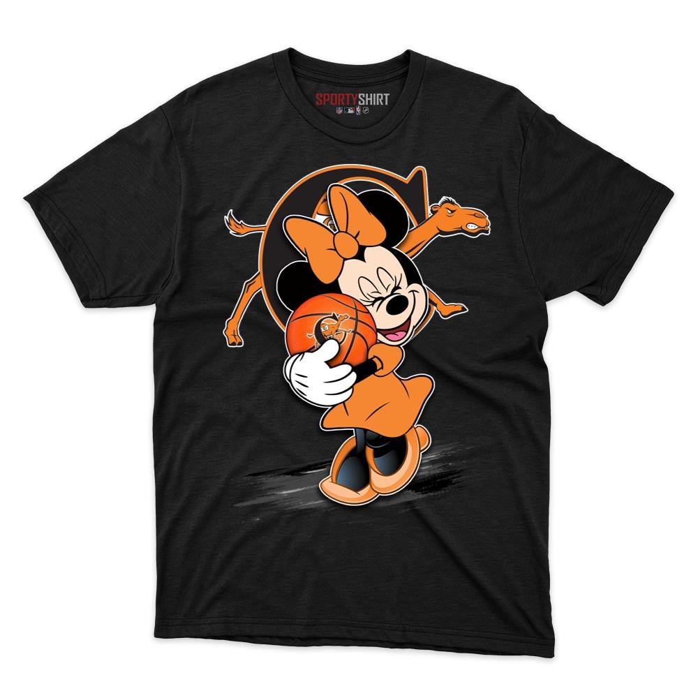Campbell Fighting Camels Minnie Mouse Unisex Cotton Graphic Tee, Disney Cartoon Fan Game Day Shirt