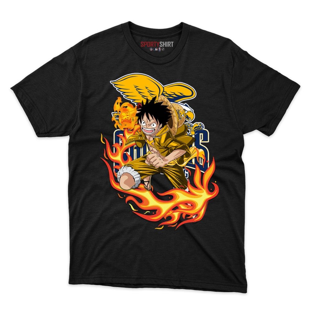 Canisius Golden Griffins Luffy One Piece Unisex Cotton Graphic Tee, Anime Pirate Fan Game Day Shirt