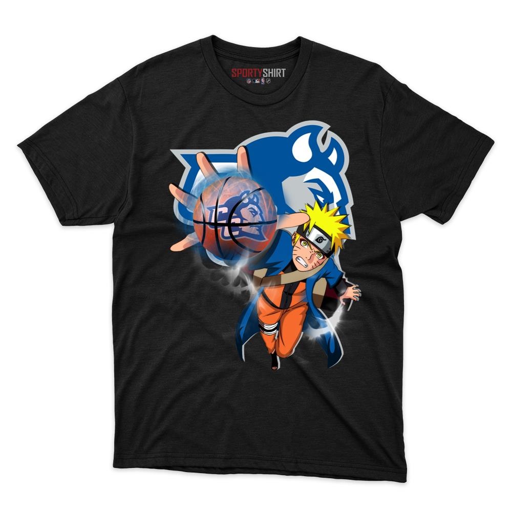 Central Connecticut Blue Devils Naruto Uzumaki Ninja Unisex Shirt, Anime Crossover Cotton Tee, Fan Gift