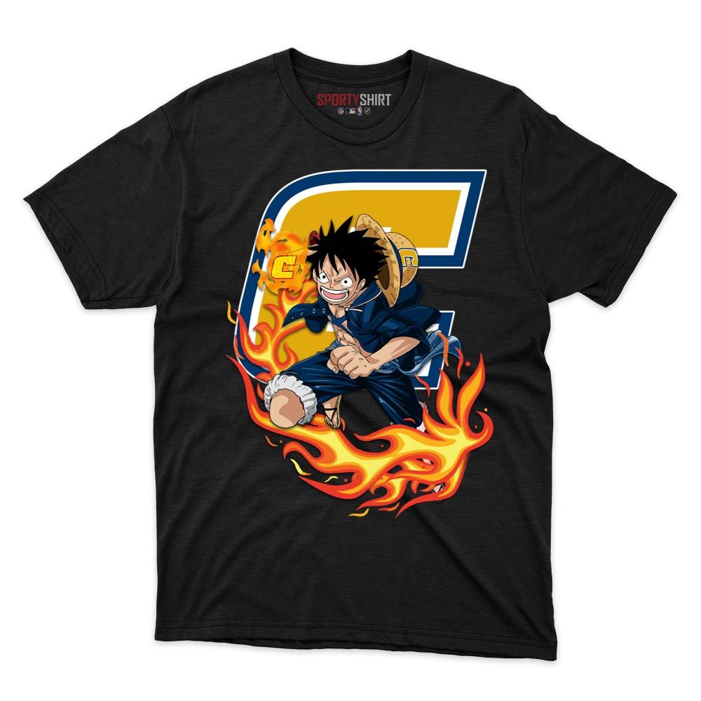 Chattanooga Mocs Luffy One Piece Straw Hat Unisex Shirt, Anime Pirate Cotton Graphic Tee, Game Day Fan Gift