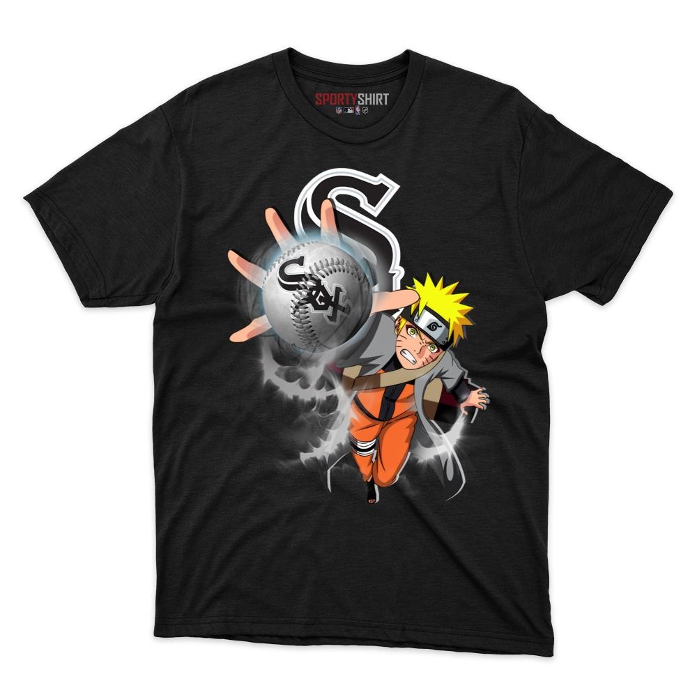 Chicago White Sox Naruto Uzumaki Ninja Anime Unisex Cotton Graphic Tee, Fan Shirt for Game Day