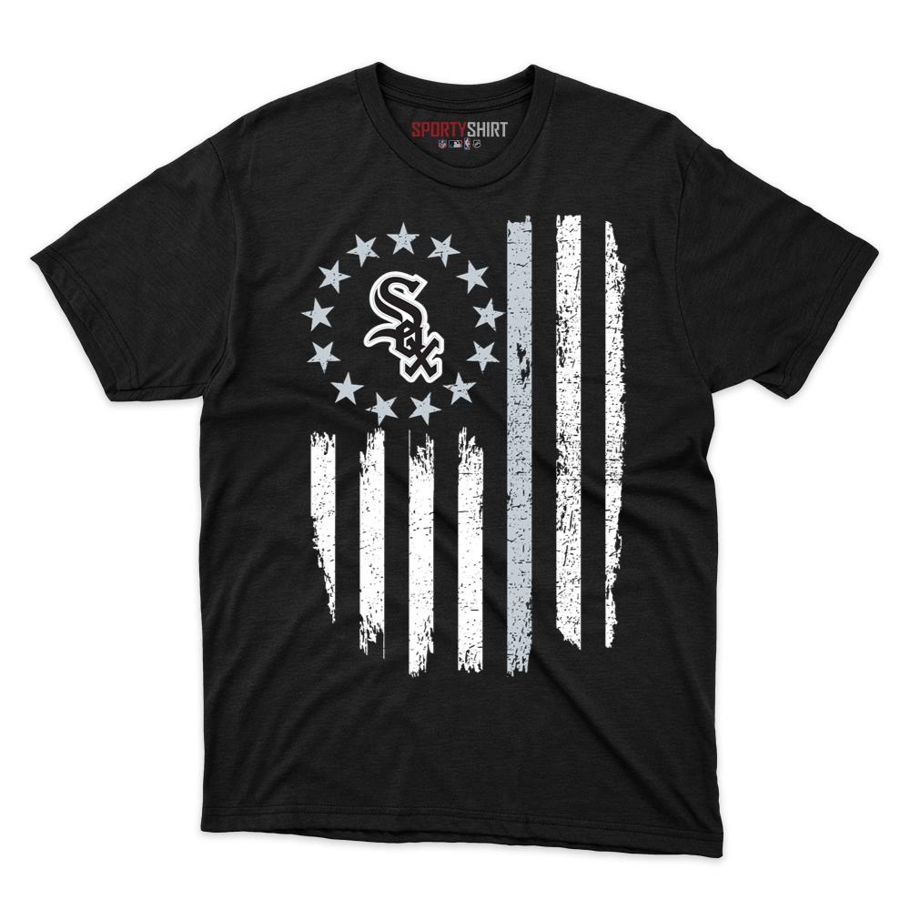 Chicago White Sox Roster Betsy Ross Flag Patriotic Unisex Cotton Graphic Tee, Fan Shirt for Game Day