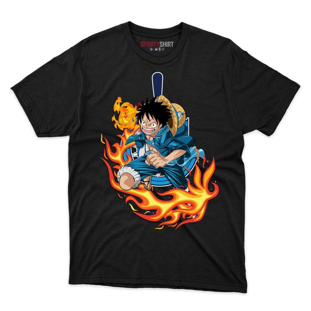 Citadel Bulldogs Luffy One Piece Pirate Anime Unisex Cotton Graphic Tee, Fan Shirt for Game Day