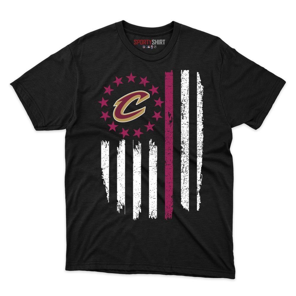Cleveland Cavaliers Betsy Ross Flag Patriotic Unisex Cotton Graphic Tee, Fan Shirt for Game Day