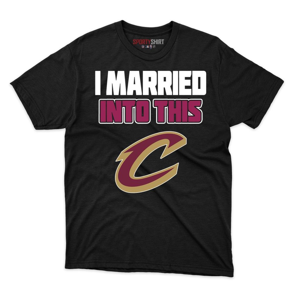 Cleveland Cavaliers I Married Into This Unisex Cotton Graphic Tee, Funny Fan Shirt Gift for In-Laws