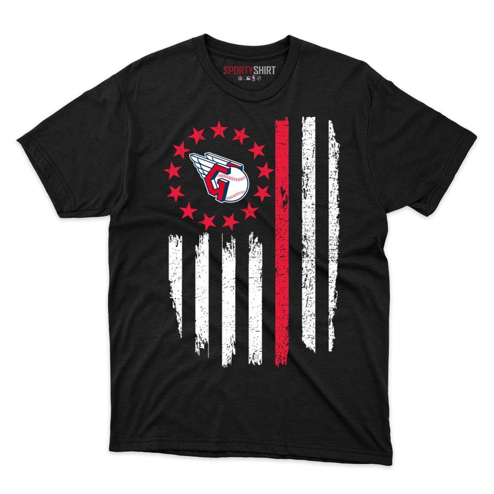 Cleveland Guardians Betsy Ross Flag Patriotic Unisex Cotton Graphic Tee, Fan Shirt for Game Day