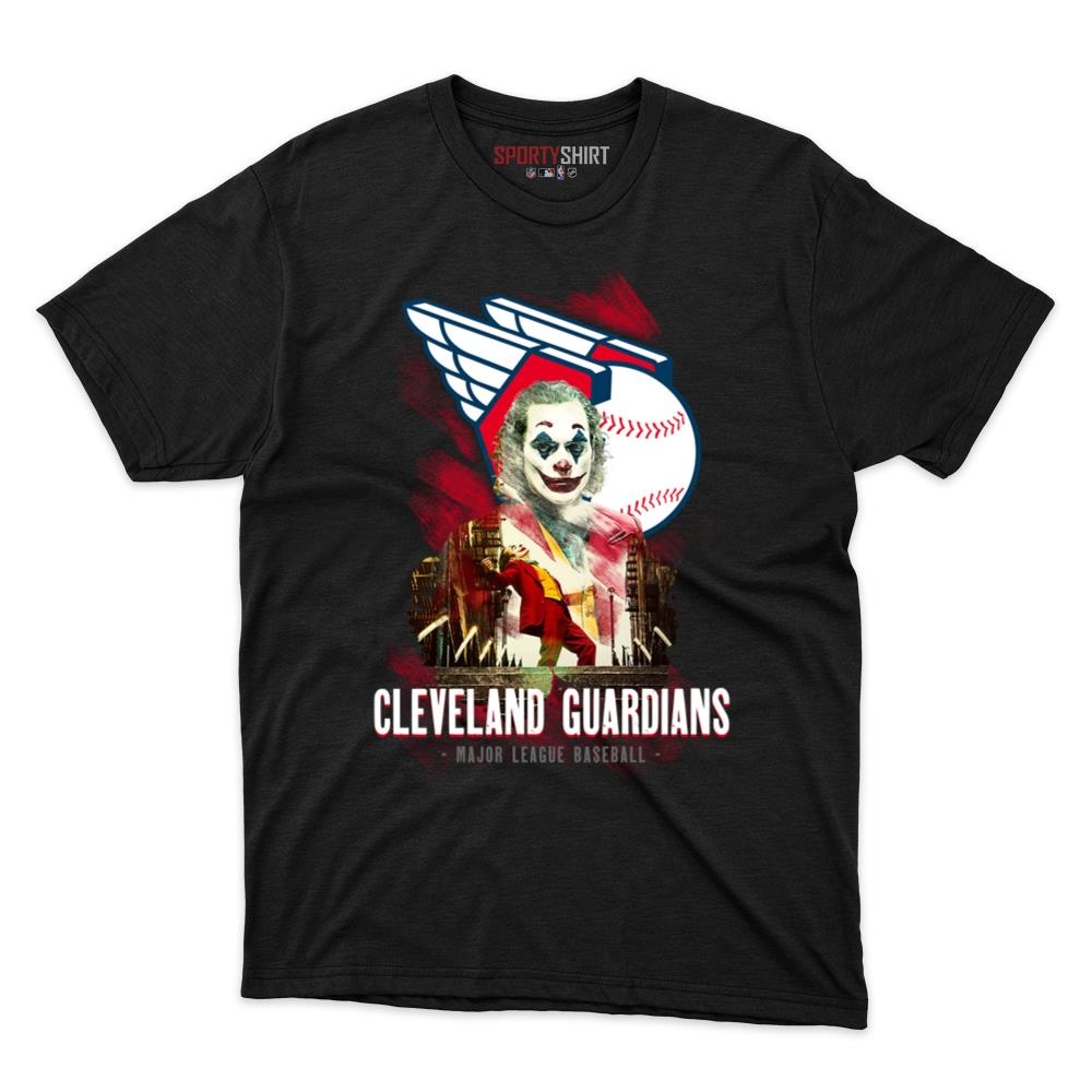 Cleveland Guardians Put On A Happy Face Joker Unisex Cotton Graphic Tee, Funny Fan Shirt for Game Day