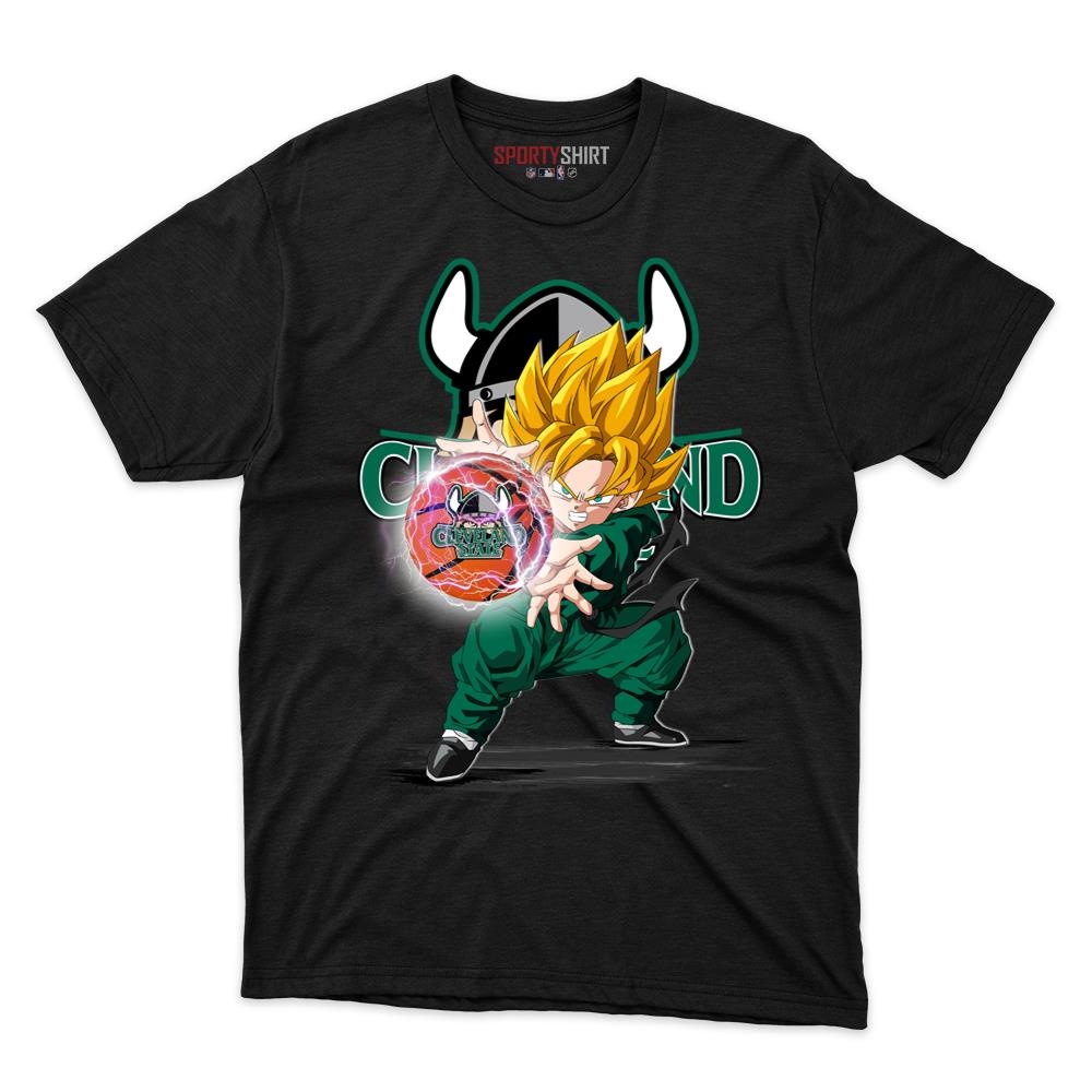 Cleveland State Vikings Goku Dragon Ball Z Anime Unisex Cotton Graphic Tee, Fan Shirt for Game Day