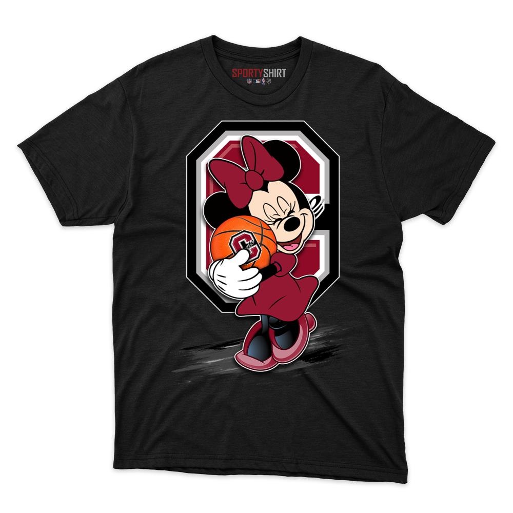 Colgate Raiders Minnie Mouse Unisex Cotton Graphic Tee, Disney Cartoon Crossover Shirt, Game Day Fan Gift