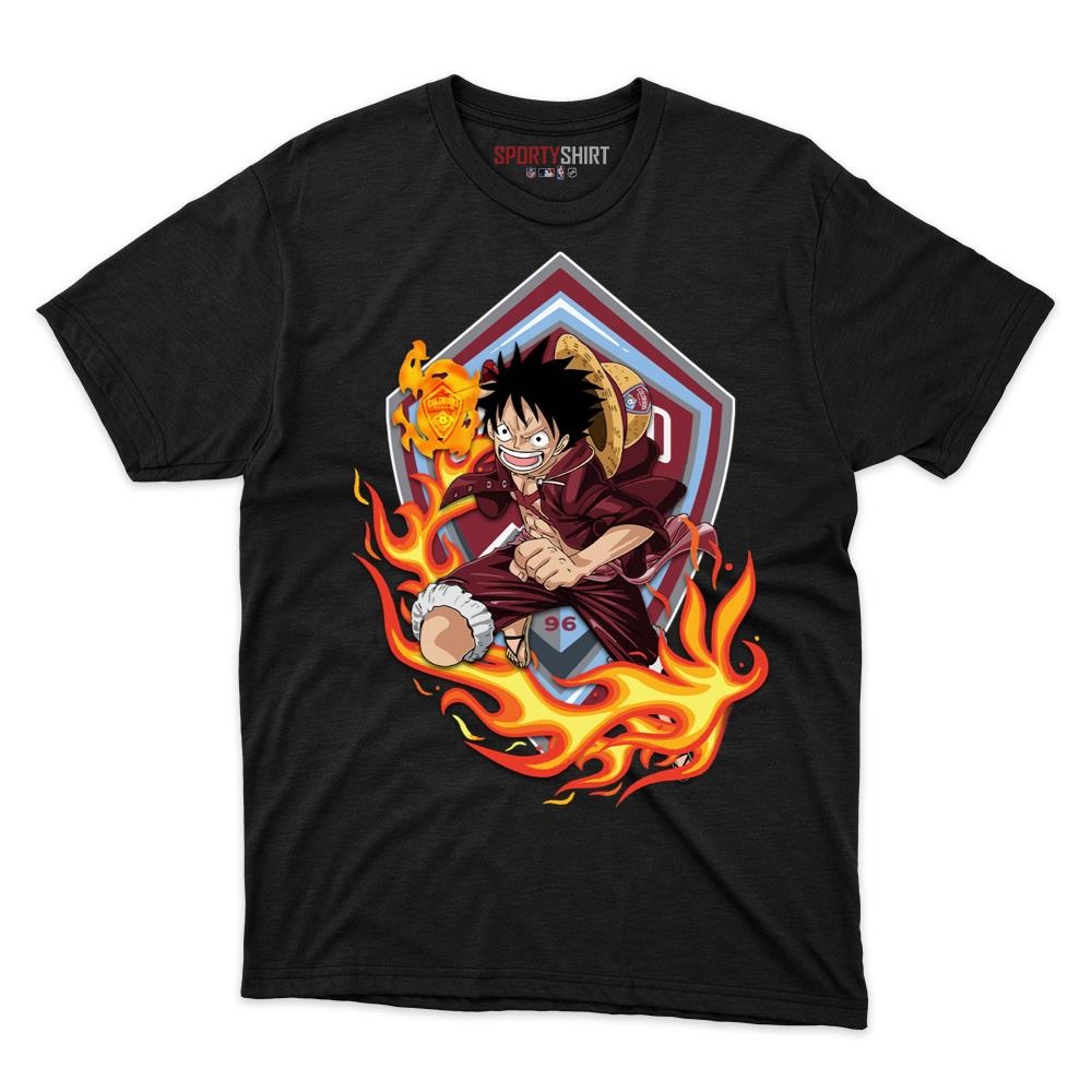 Colorado Rapids MLS Luffy One Piece Unisex Cotton Graphic Tee, Anime Crossover Shirt, Game Day Gift - photo 1