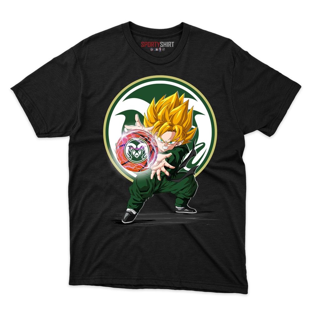 Colorado State Rams Goku Dragon Ball Z Unisex Cotton Graphic Tee, Anime Crossover Shirt, Game Day Gift