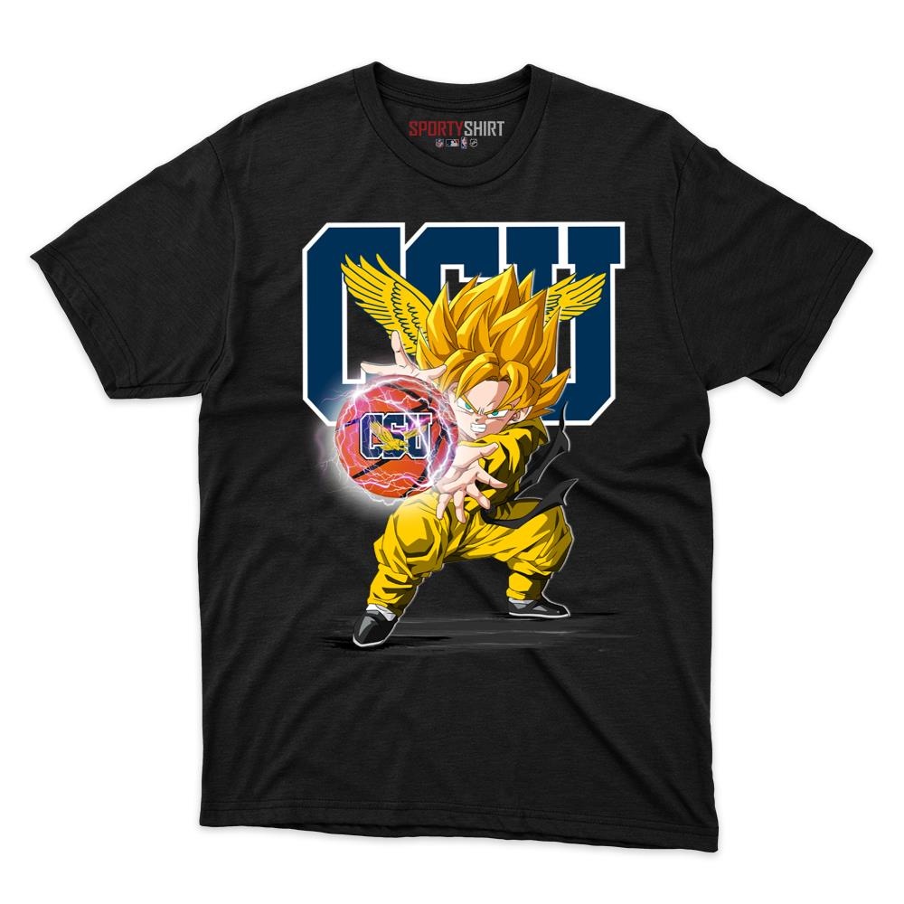 Coppin State Eagles Goku Dragon Ball Z Unisex Cotton Graphic Tee, Anime Crossover Shirt, Game Day Gift - photo 1