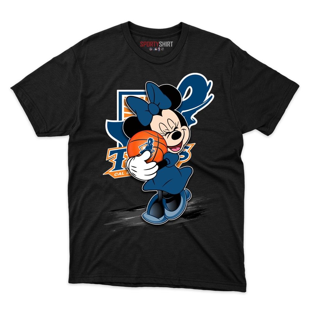 CSU Fullerton Titans Minnie Mouse Unisex Cotton Graphic Tee, Disney Cartoon Fan Game Day Shirt - photo 1