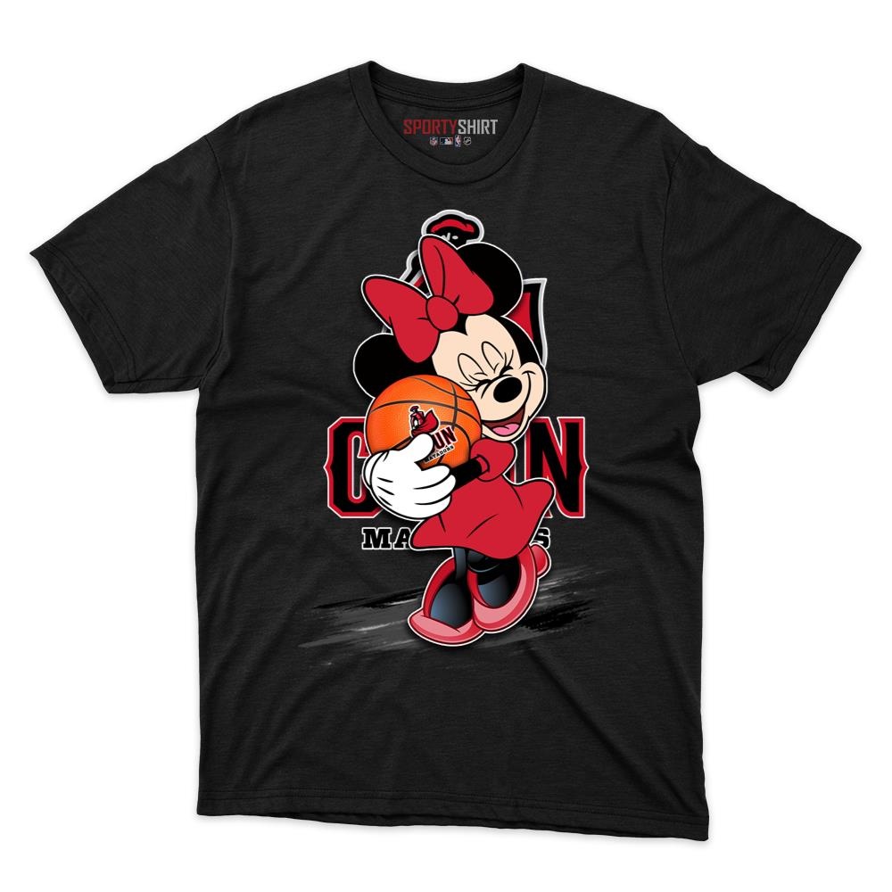 CSU Northridge Matadors Minnie Mouse Unisex Cotton Graphic Tee, Disney Cartoon Fan Game Day Shirt
