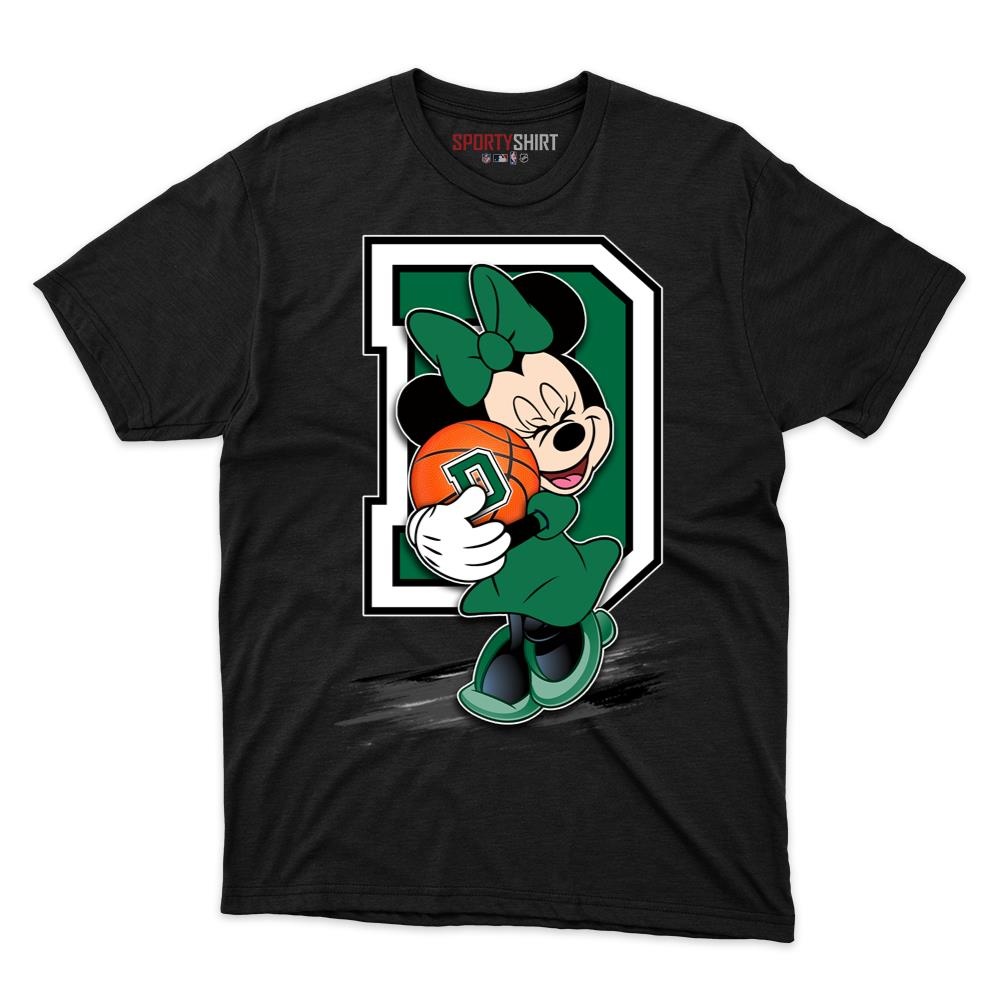 Dartmouth Big Green Minnie Mouse Shirt, Unisex Cotton Disney Cartoon Graphic Tee, College Game Day Fan Gift