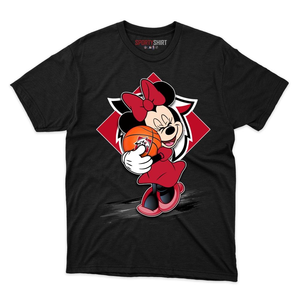 Davidson Wildcats Minnie Mouse Basketball Shirt, Unisex Cotton Disney Cartoon Graphic Tee, Game Day Gift