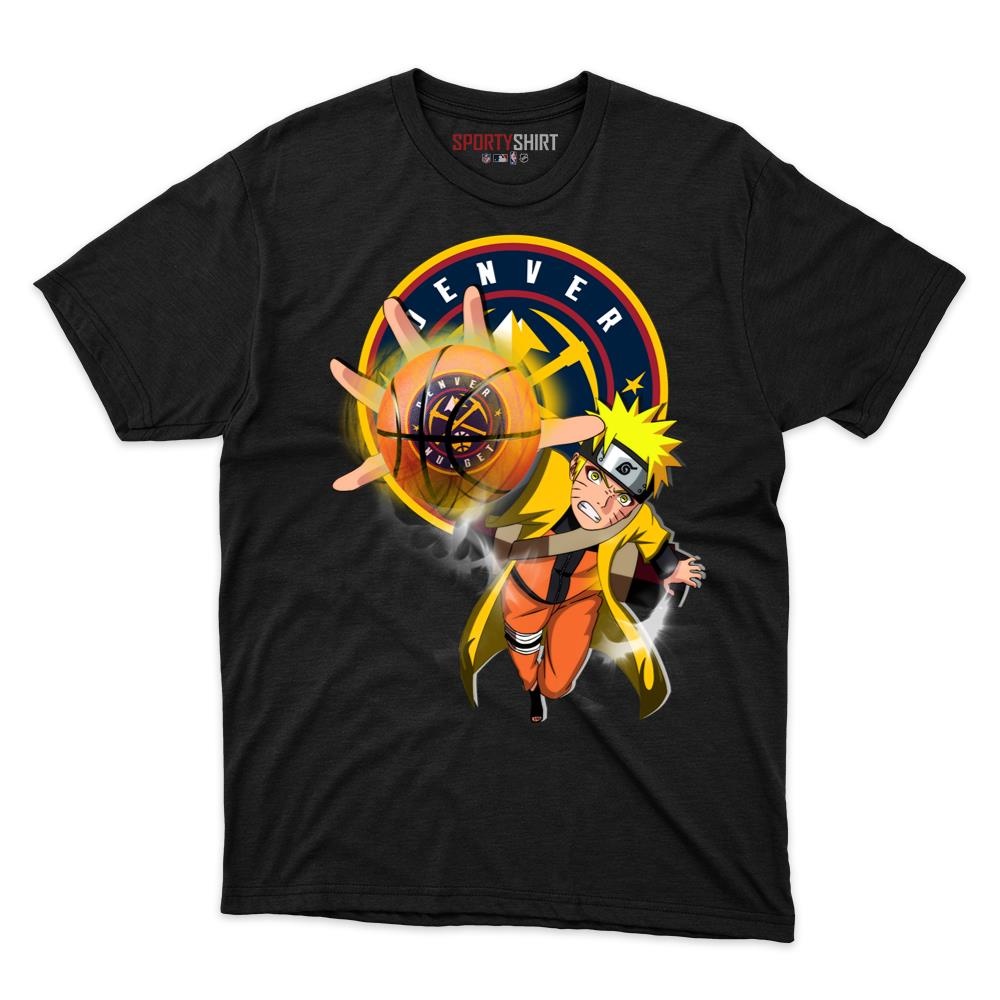 Denver Nuggets Naruto Hokage Shirt, Unisex Cotton Anime Ninja Graphic Tee, Basketball Game Day Fan Gift