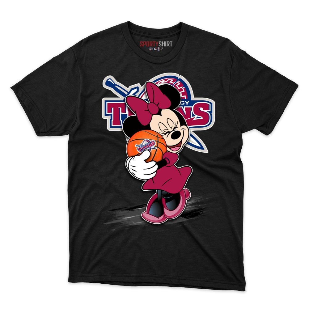 Detroit Mercy Titans Minnie Mouse Shirt, Unisex Cotton Disney Cartoon Graphic Tee, College Game Day Gift