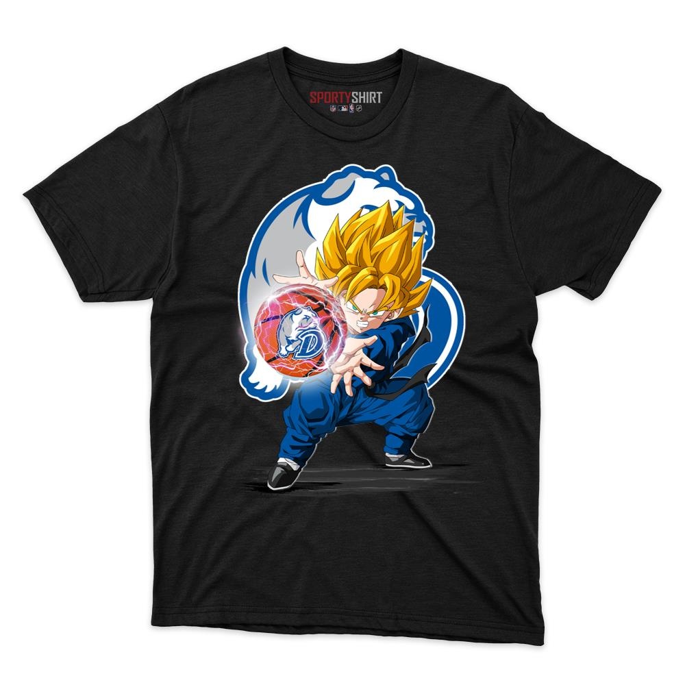 Drake Bulldogs Goku Dragon Ball Z Unisex Cotton Tee, Anime Saiyan Crossover Graphic Shirt, Fan Gift