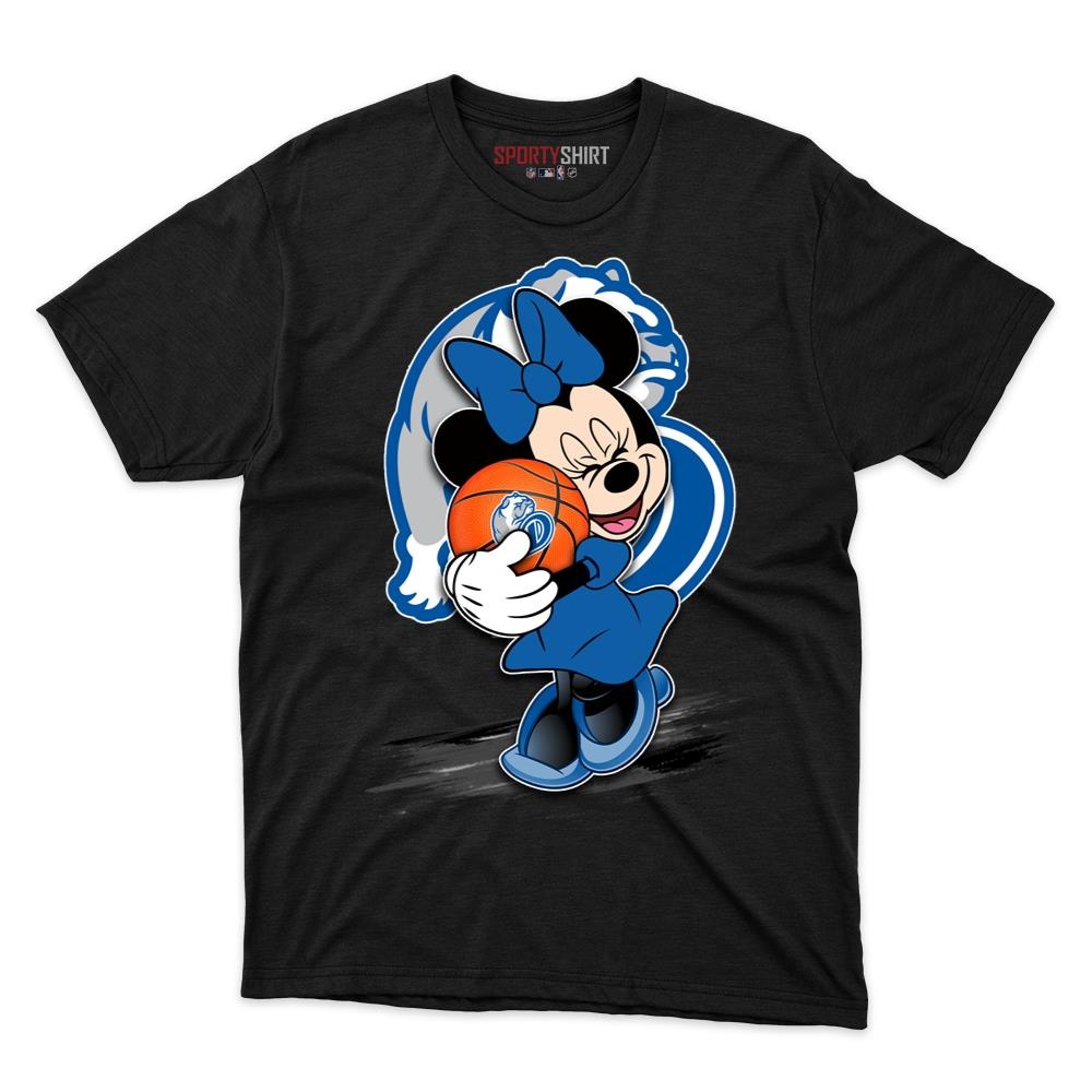 Drake Bulldogs Minnie Mouse Unisex Cotton Tee, Disney Cartoon Bow Graphic Shirt, Game Day Fan Gift
