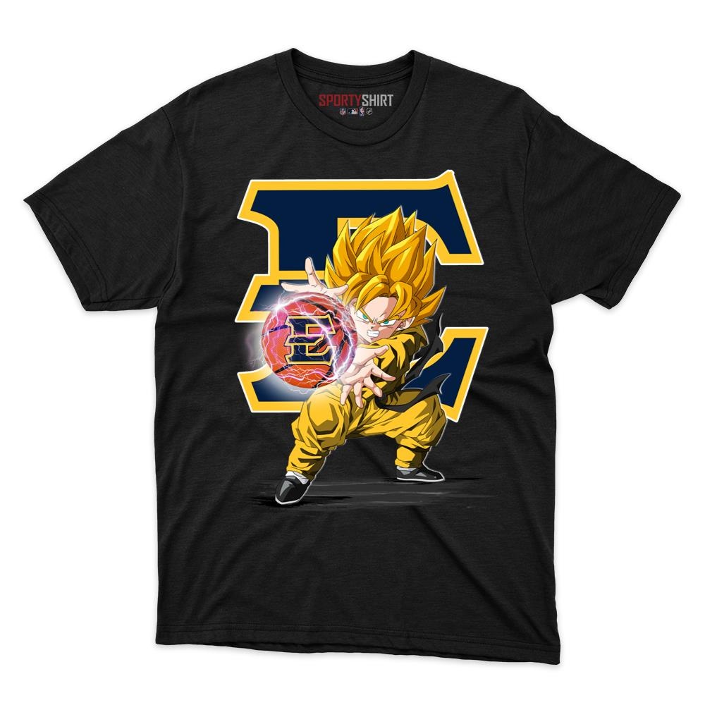 East Tennessee State Buccaneers Goku Dragon Ball Z Unisex Cotton Tee, Anime Saiyan Graphic Shirt, Fan Gift